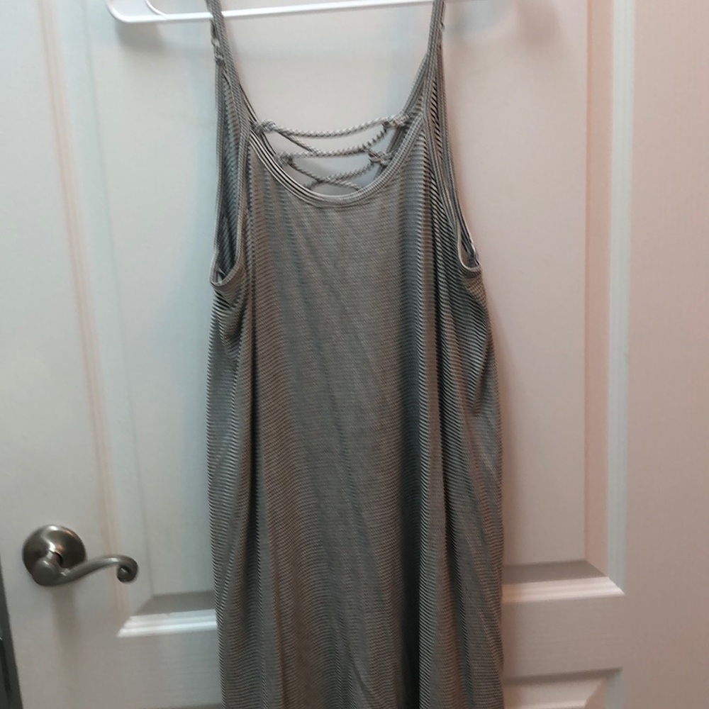 Stripe dress with back detail